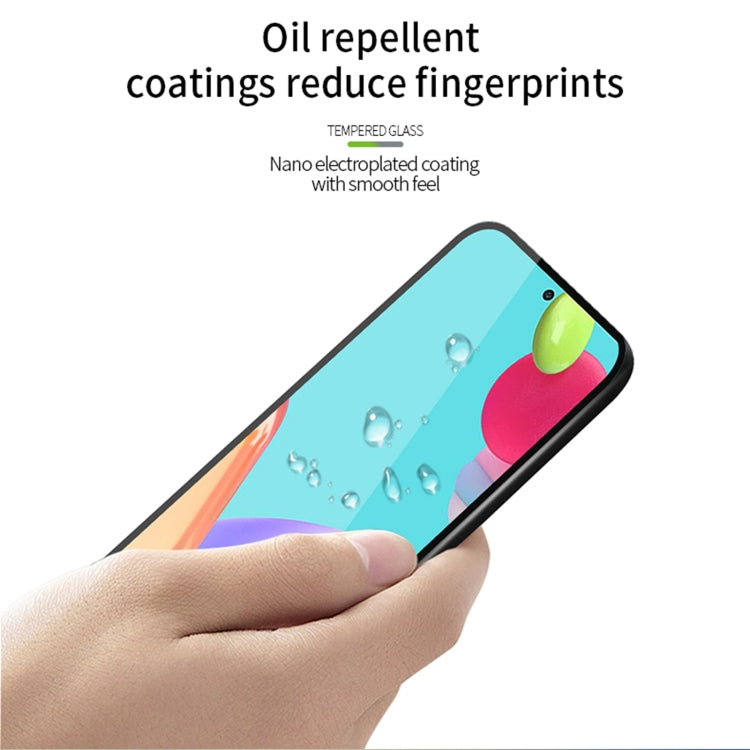 For Samsung Galaxy A52 5G / 4G PINWUYO 9H 2.5D Full Screen Tempered Glass Film(Black) - Galaxy Tempered Glass by PINWUYO | Online Shopping UK | buy2fix