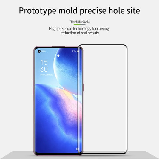For OPPO Reno5 Pro PINWUYO 9H 3D Hot Bending Tempered Glass Film(Black) - OPPO Tempered Glass by PINWUYO | Online Shopping UK | buy2fix