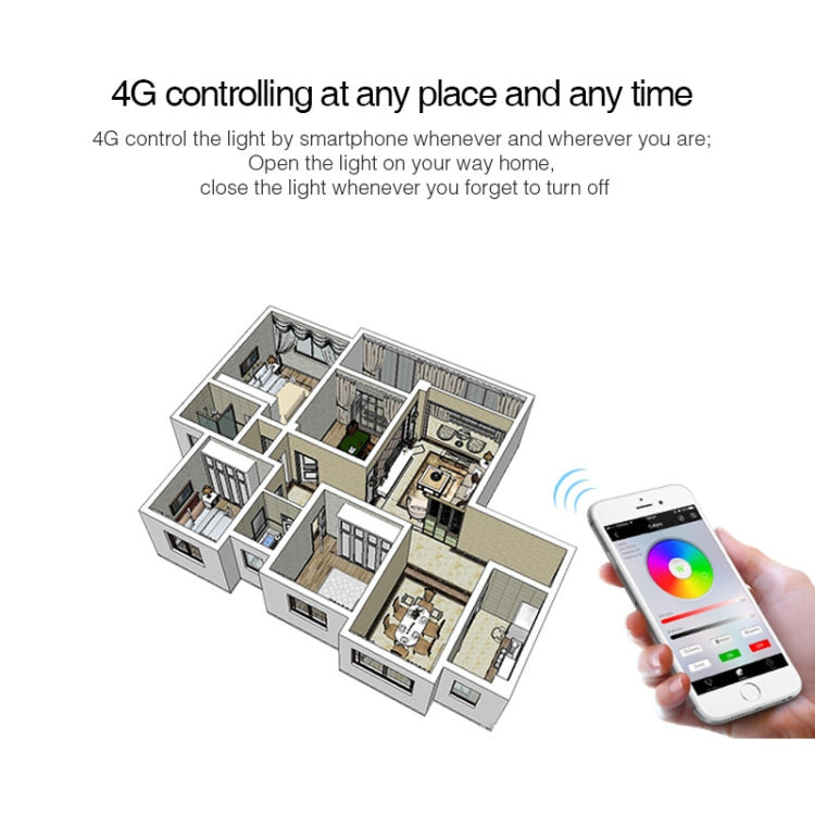 FUT012 E27 9W RGB + CCT LED Bulb Light 100V-240V Full Color Remote Control Smart Bulb WiFi 2.4G Wireless - Smart Light Bulbs by buy2fix | Online Shopping UK | buy2fix