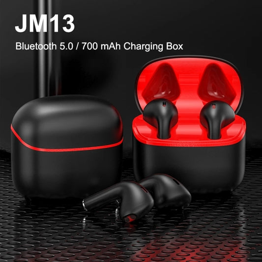 JM13 TWS Earphone Bluetooth 5.0 Touch Control Stereo Bass Sport Wireless Earphone With Mic(White) by buy2fix