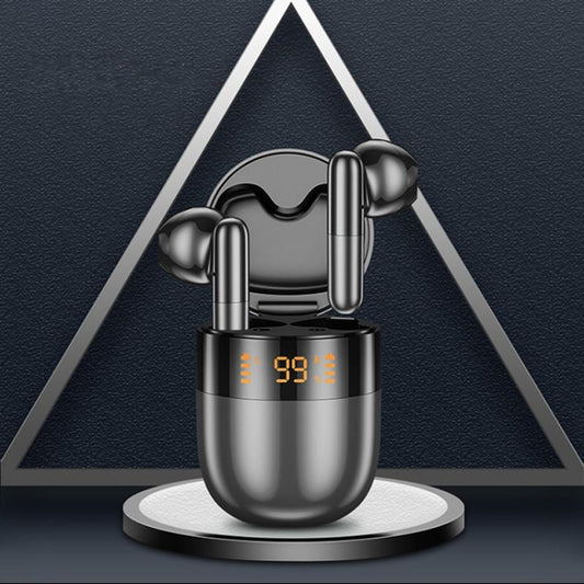 J28 TWS Wireless Bluetooth Earphones LED Digital Display HIFI Music Sport Earphone(Black) by buy2fix