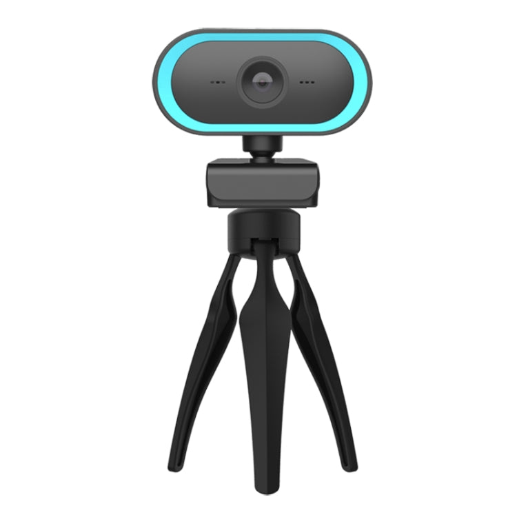 C11 2K Picture Quality HD Without Distortion 360 Degrees Rotate Built-in Microphone Sound Clear Webcams with Tripod(Blue) - by buy2fix | Online Shopping UK | buy2fix
