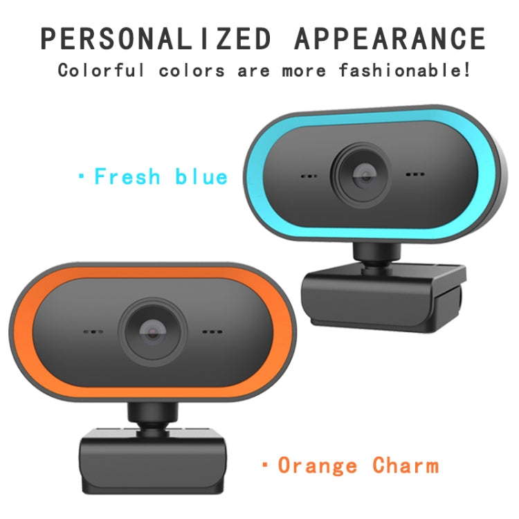 C11 2K Picture Quality HD Without Distortion 360 Degrees Rotate Built-in Microphone Sound Clear Webcams with Tripod(Blue) - by buy2fix | Online Shopping UK | buy2fix
