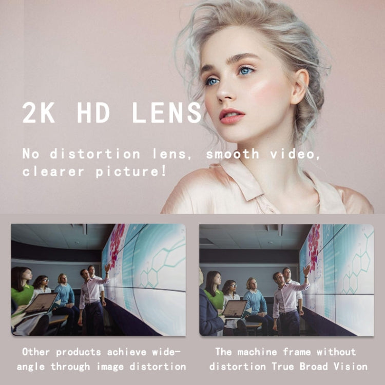C11 2K Picture Quality HD Without Distortion 360 Degrees Rotate Built-in Microphone Sound Clear Webcams with Tripod(Blue) - by buy2fix | Online Shopping UK | buy2fix