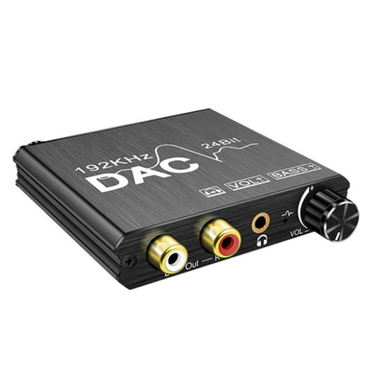 Digital To Analog Audio Converter Stereo Extractor DAC Amplifier Optical SPDIF 192Khz 24Bit - RCA Adapter by buy2fix | Online Shopping UK | buy2fix