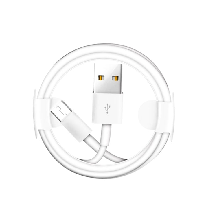 Dual USB Portable Travel Charger + 1 Meter USB to Micro USB Data Cable, EU Plug(White) - USB Charger by buy2fix | Online Shopping UK | buy2fix