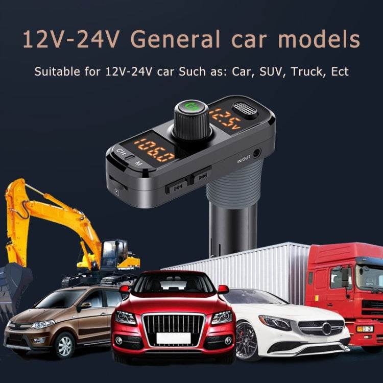 BC70 Car Bluetooth 5.0 FM Transmitter Radio Adapter Dual Display Wireless Handsfree Call MP3 Music Player QC3.0 PD USB Charger by buy2fix