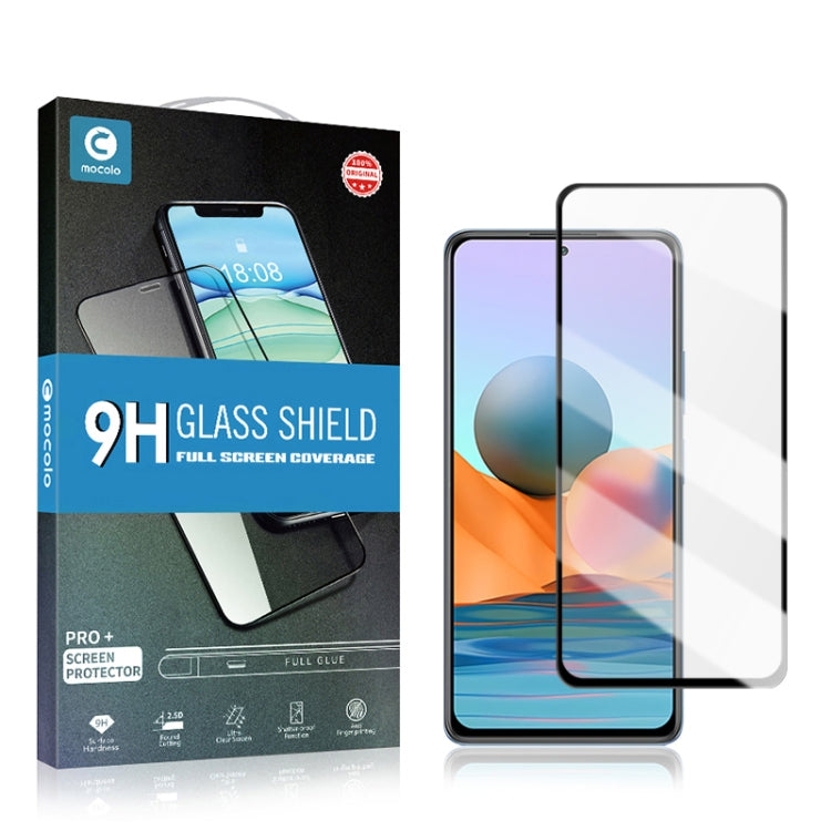 For Xiaomi Redmi Note10 / Note 10s mocolo 0.33mm 9H 2.5D Full Glue Tempered Glass Film by mocolo