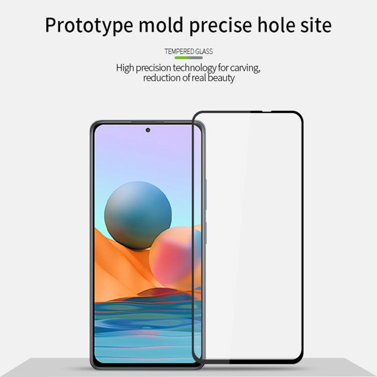 For Xiaomi Redmi Note 10 Pro / Note 10 Pro Max PINWUYO 9H 2.5D Full Screen Tempered Glass Film(Black) - by PINWUYO | Online Shopping UK | buy2fix
