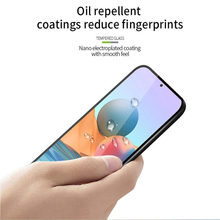 For Xiaomi Redmi Note 10 Pro / Note 10 Pro Max PINWUYO 9H 2.5D Full Screen Tempered Glass Film(Black) - by PINWUYO | Online Shopping UK | buy2fix