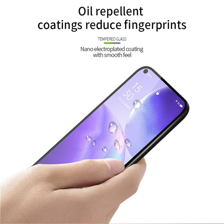 For OPPO Find X3 Lite PINWUYO 9H 2.5D Full Screen Tempered Glass Film(Black) - OPPO Tempered Glass by PINWUYO | Online Shopping UK | buy2fix