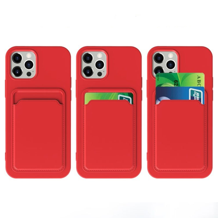 For iPhone 11 TPU + Flannel Lining Shockproof Case with Card Slots (Green) - iPhone 11 Cases by buy2fix | Online Shopping UK | buy2fix
