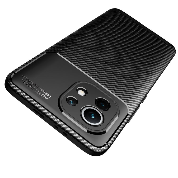 For Xiaomi Mi 11 Pro Carbon Fiber Texture Shockproof TPU Case(Black) - Xiaomi Cases by buy2fix | Online Shopping UK | buy2fix