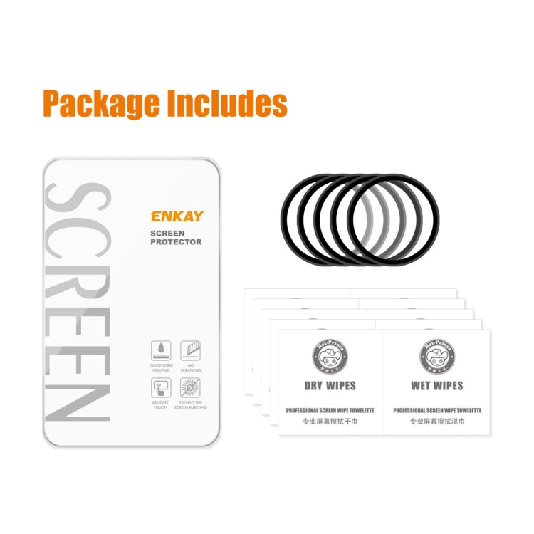 5pcs For OnePlus Watch ENKAY Hat-Prince 3D Full Screen Soft PC Edge + PMMA HD Screen Protector Film - Screen Protector by ENKAY | Online Shopping UK | buy2fix