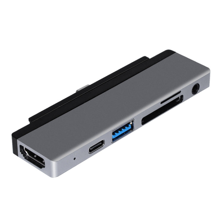 6 in 1 Type-C to HDMI/PD/USB3.0/Audio/SD&TF Card Reader HUB Converter for iPad Pro - USB HUB by buy2fix | Online Shopping UK | buy2fix
