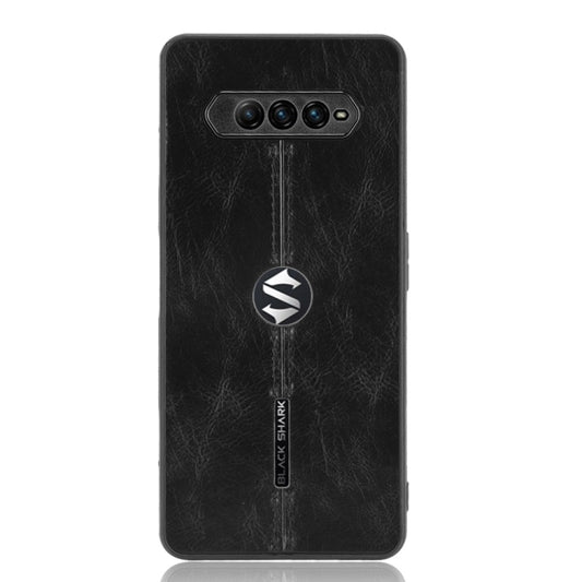 For Xiaomi Black Shark 4 / Black Shark 4 Pro Shockproof Sewing Cow Pattern Skin PC + PU + TPU Case(Black) by buy2fix