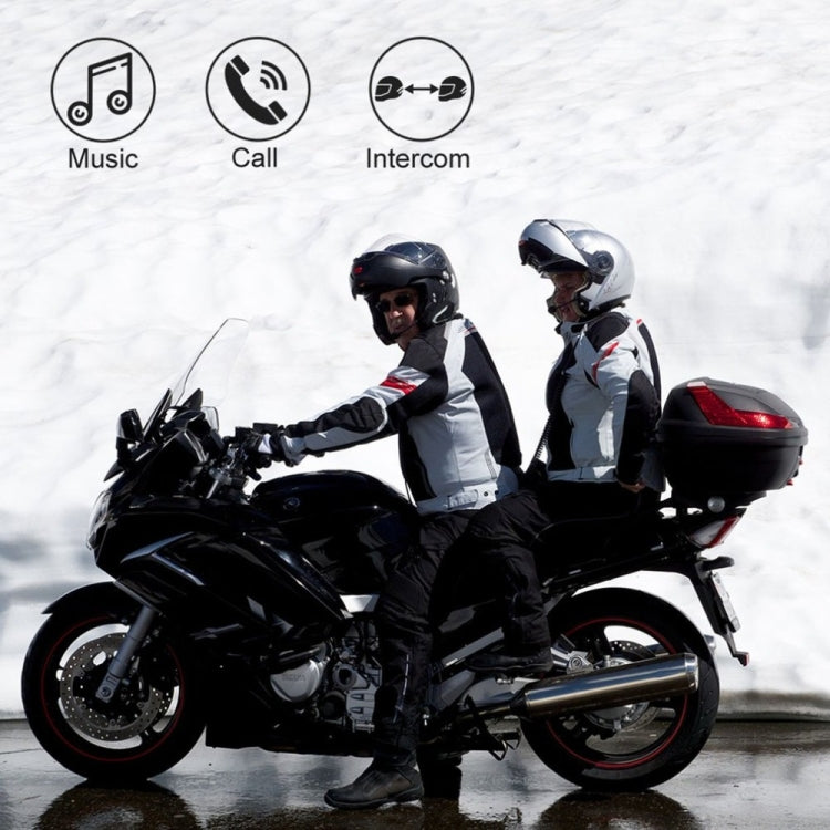 BT-S3  Motorcycle Helmet Wireless Bluetooth Earphone Waterproof Handsfree Interphone Walkie talkie with FM Radio - Motorcycle Walkie Talkie by buy2fix | Online Shopping UK | buy2fix