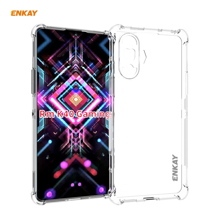For Xiaomi Redmi K40 Gaming ENKAY Hat-Prince Clear TPU Shockproof Case Soft Anti-slip Cover - Xiaomi Cases by ENKAY | Online Shopping UK | buy2fix