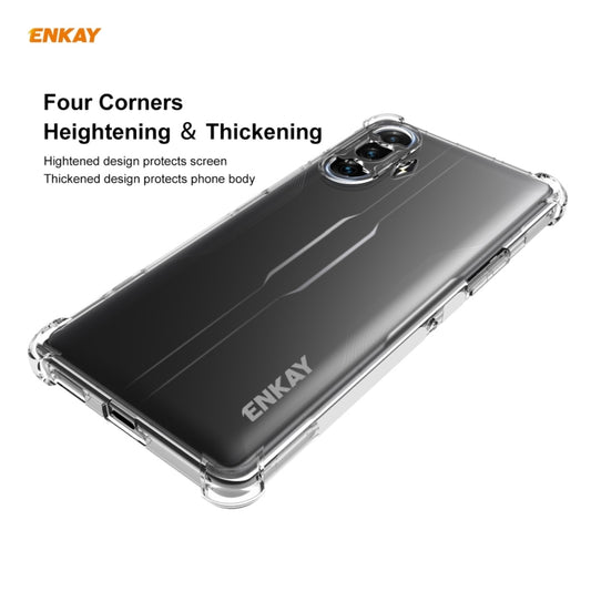 For Xiaomi Redmi K40 Gaming ENKAY Hat-Prince Clear TPU Shockproof Case Soft Anti-slip Cover by ENKAY