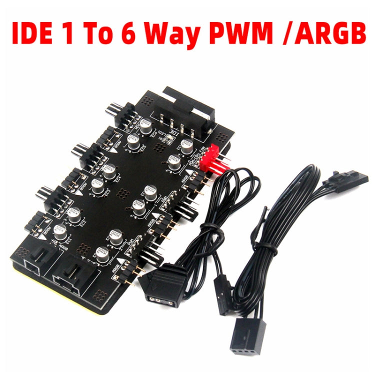 1 to 6 PWM / ARGB HUB Extender IDE Interface - Others by buy2fix | Online Shopping UK | buy2fix