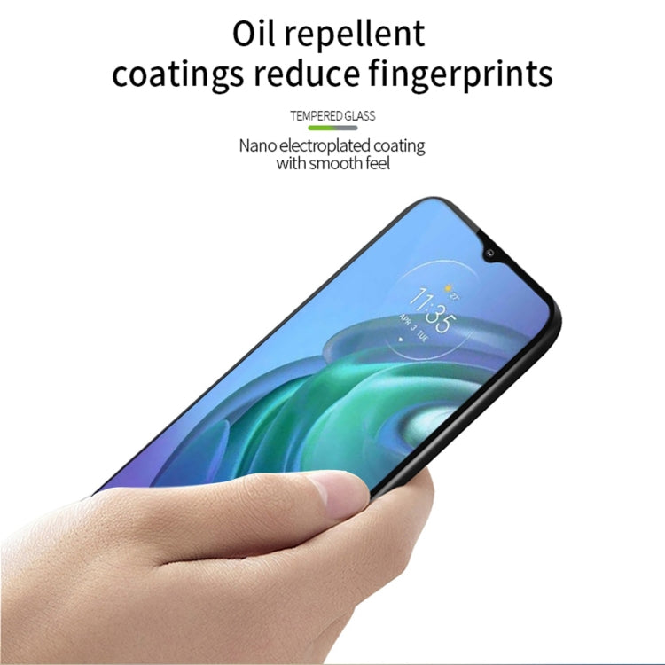 For Motorola Moto G10 / G30 PINWUYO 9H 2.5D Full Screen Tempered Glass Film(Black) - Motorola Tempered Glass by PINWUYO | Online Shopping UK | buy2fix