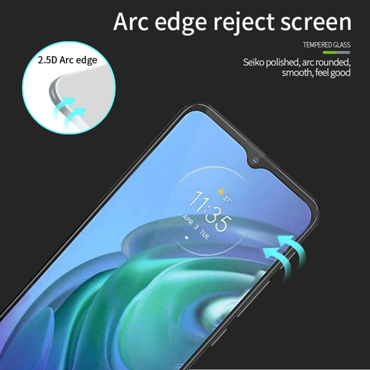 For Motorola Moto G10 / G30 PINWUYO 9H 2.5D Full Screen Tempered Glass Film(Black) - Motorola Tempered Glass by PINWUYO | Online Shopping UK | buy2fix