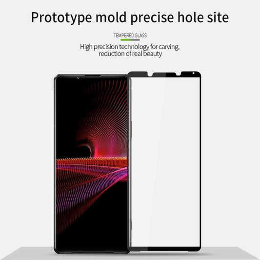 For Sony Xperia 1 III PINWUYO 9H 2.5D Full Screen Tempered Glass Film(Black) by PINWUYO