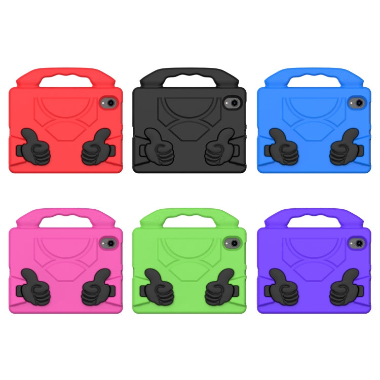 For iPad mini 6 / mini 2024 Children EVA Shockproof Tablet Case with Thumb Bracket(Rose Red) by buy2fix