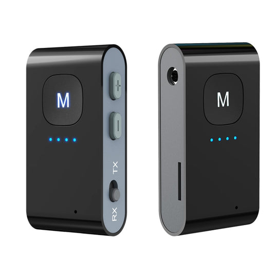 BR02 Bluetooth 5.0 Receive and transmit 2-in-1 PC TV Bluetooth audio adapter with battery display - Audio Receiver Transmitter by buy2fix | Online Shopping UK | buy2fix