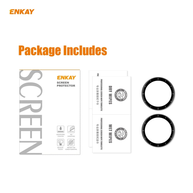 For Venu 2 / Vivoactive 4 45mm 2 PCS ENKAY Hat-Prince 3D Full Screen Soft PC Edge + PMMA HD Screen Protector Film - Screen Protector by ENKAY | Online Shopping UK | buy2fix
