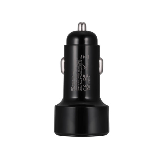 TE-P31 PD 20W USB-C / Type-C + QC3.0 18W USB Fast Car Charger(Black) by buy2fix