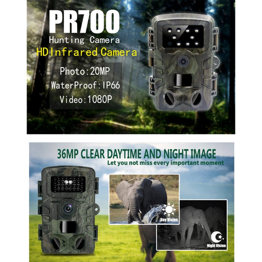 PR700 1080P Wildlife Hunting Camera Motion Activated Night Vision Camcorder for Outdoor Tracking Scan Trigger by buy2fix