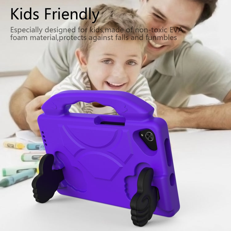 For Samsung Galaxy Tab A7 Lite T220 / T225 Thumb Bracket EVA Shockproof Tablet Case(Purple) - Tab A7 Lite T220 / T225 by buy2fix | Online Shopping UK | buy2fix