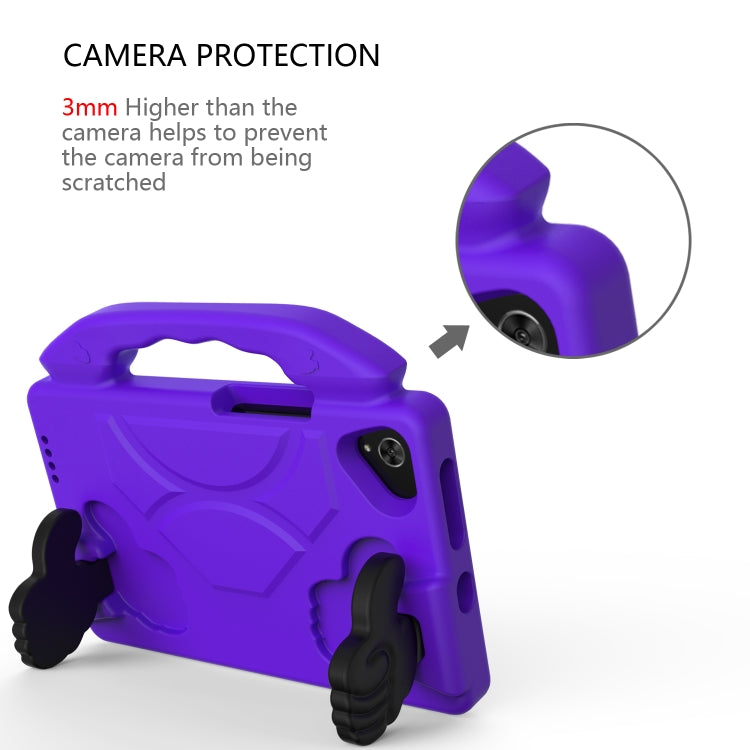 For Samsung Galaxy Tab A7 Lite T220 / T225 Thumb Bracket EVA Shockproof Tablet Case(Purple) - Tab A7 Lite T220 / T225 by buy2fix | Online Shopping UK | buy2fix