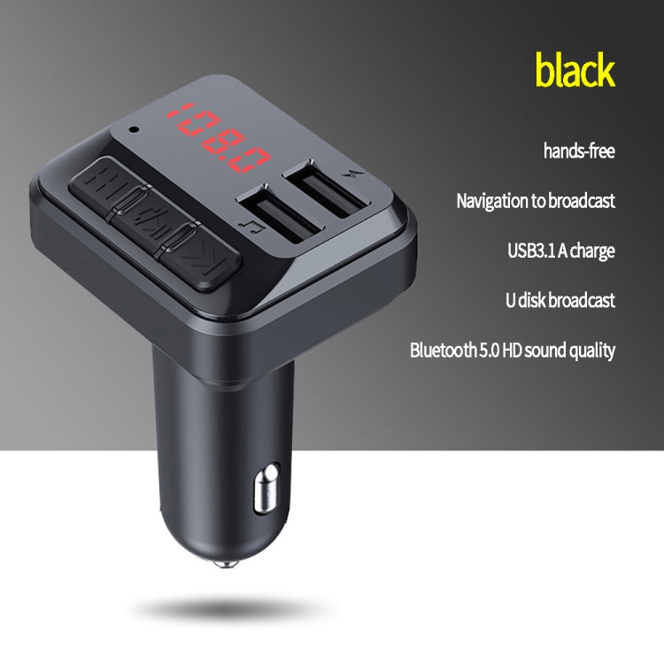 C6 MP3 Modulator Hands-free Wireless Audio Receiver 3.1A Dual USB Fast Charger FM Transmitter Car Kit by buy2fix