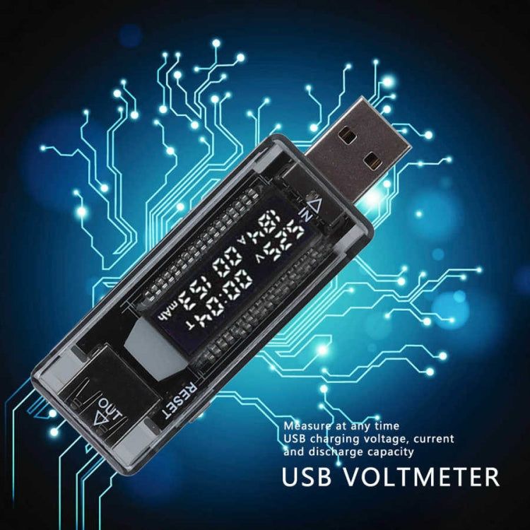 KWS-V21 QC2.0 USB Current Voltage Tester Charge Detector, Multimeter, Power Capacity Meter - Current & Voltage Tester by buy2fix | Online Shopping UK | buy2fix