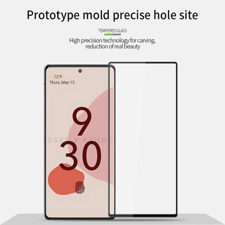 For Google Pixel 6 PINWUYO 9H 3D Curved Full Screen Explosion-proof Tempered Glass Film(Black) - Google Tempered Glass by PINWUYO | Online Shopping UK | buy2fix