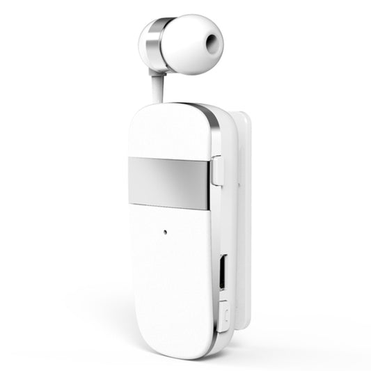 K53 Stereo Wireless Bluetooth Headset Calls Remind Vibration Wear-Clip Driver Auriculares Earphone For Phone(White) by buy2fix