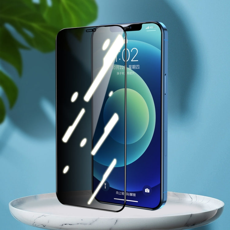 For iPhone 12 Pro Max ENKAY Hat-Prince Full Coverage 28 Degree Privacy Screen Protector Anti-spy Tempered Glass Film - iPhone 12 Pro Max Tempered Glass by ENKAY | Online Shopping UK | buy2fix