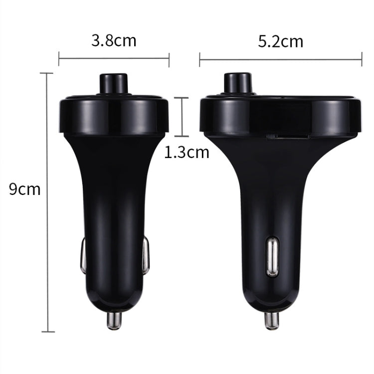 X1 Car Handsfree Kit FM Transmitter Wireless Audio Receiver MP3 Player Dual USB Fast Charger - Bluetooth Car Kits by buy2fix | Online Shopping UK | buy2fix