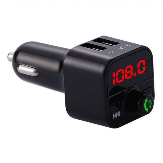 X5 Handsfree Car Kit FM Transmitter Wireless Audio Receiver Auto MP3 Player Dual USB Fast Charger - Bluetooth Car Kits by buy2fix | Online Shopping UK | buy2fix