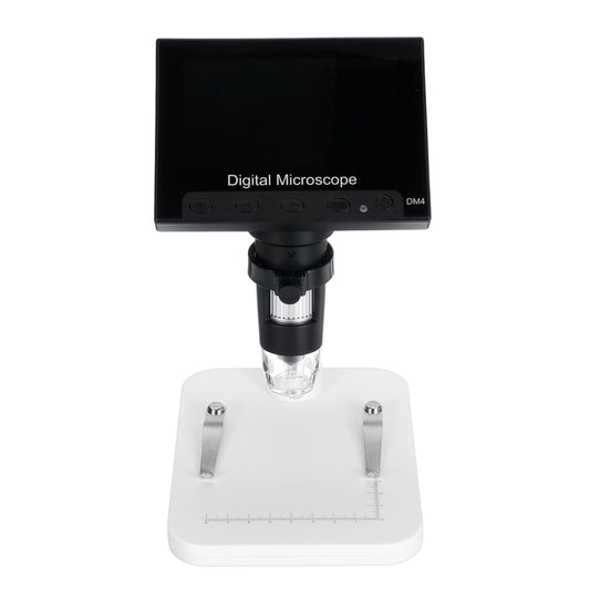 DM4 4.3 Inch LCD Digital Microscope Endoscope with Recording and Stand, HD, 720P, 1000X Zoom by buy2fix