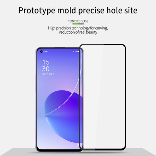 For OPPO Reno6 Z PINWUYO 9H 2.5D Full Screen Tempered Glass Film(Black) by PINWUYO