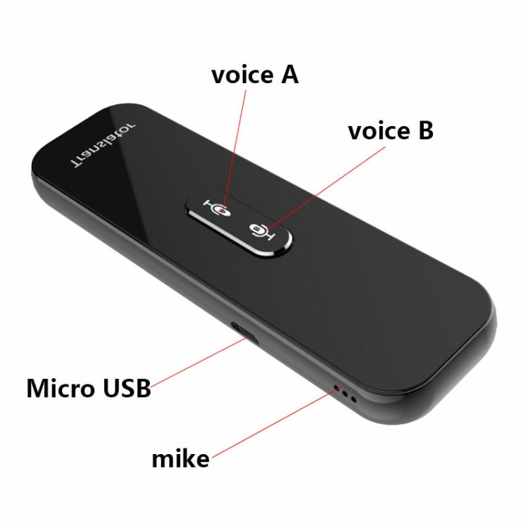G6X Smart Real Time Voice Translator 40 Languages for Android IOS and Smartphone(Black) - by buy2fix | Online Shopping UK | buy2fix