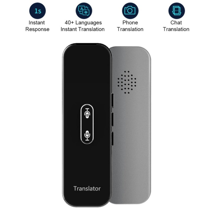 G6X Smart Real Time Voice Translator 40 Languages for Android IOS and Smartphone(Black) - by buy2fix | Online Shopping UK | buy2fix