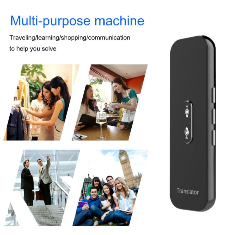 G6X Smart Real Time Voice Translator 40 Languages for Android IOS and Smartphone(Black) - by buy2fix | Online Shopping UK | buy2fix