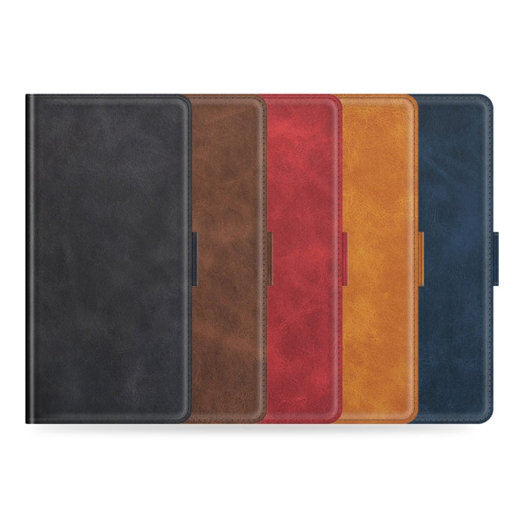 For Nokia X10/X20 Dual-side Magnetic Buckle Horizontal Flip Leather Case with Holder & Card Slots & Wallet(Yellow) by buy2fix