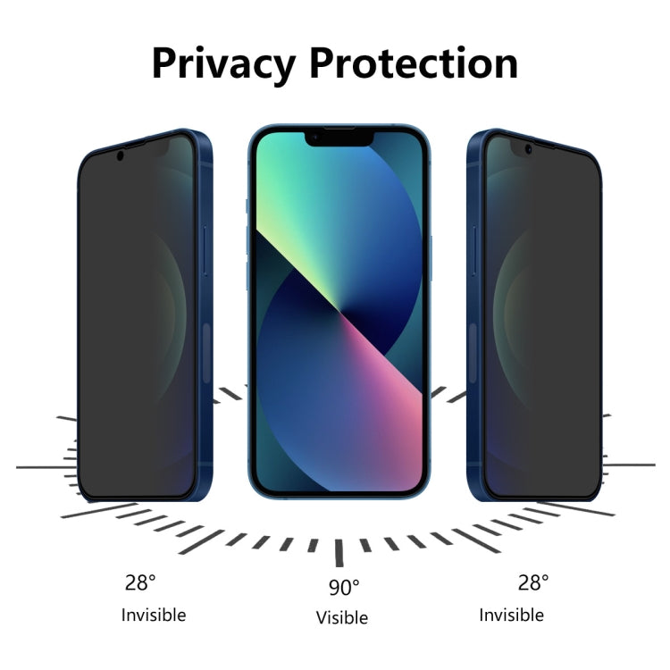 For iPhone 13 mini ENKAY Hat-Prince Full Coverage 28 Degree Privacy Screen Protector Anti-spy Tempered Glass Film - iPhone 13 mini Tempered Glass by ENKAY | Online Shopping UK | buy2fix