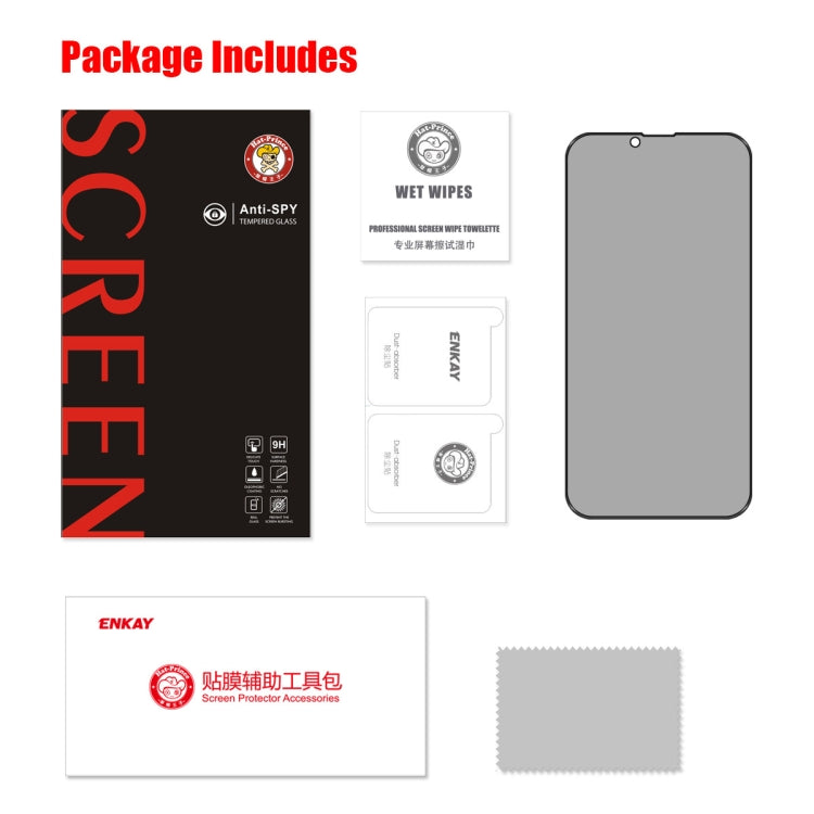 For iPhone 13 mini ENKAY Hat-Prince Full Coverage 28 Degree Privacy Screen Protector Anti-spy Tempered Glass Film - iPhone 13 mini Tempered Glass by ENKAY | Online Shopping UK | buy2fix