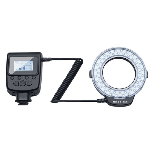 HD-130 Macro LED Ring Flash Light with 8 Different Sizes Adapter Ring (40.5 / 52 / 55 / 58 / 62 / 67 / 72 / 77mm) & 3 x Color Diffuser - Ring Light Flashes by buy2fix | Online Shopping UK | buy2fix